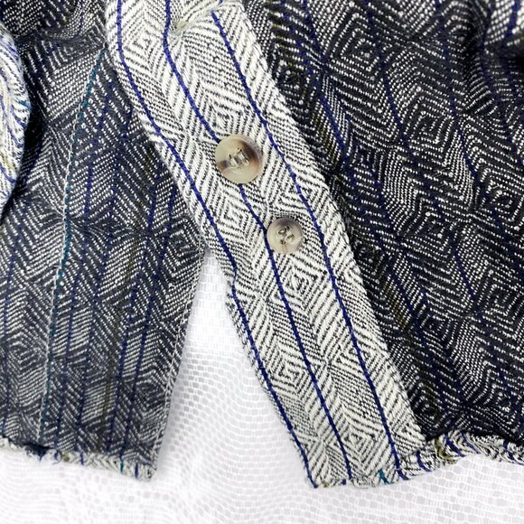 Nino Cerruti Brand Men's Shirt Sport Button Up Semi-Casual Top Gray 100% Cotton - Picture 13 of 13